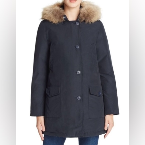 NWT Woolrich Arctic Parka - melton blue - size XS - Picture 1 of 10